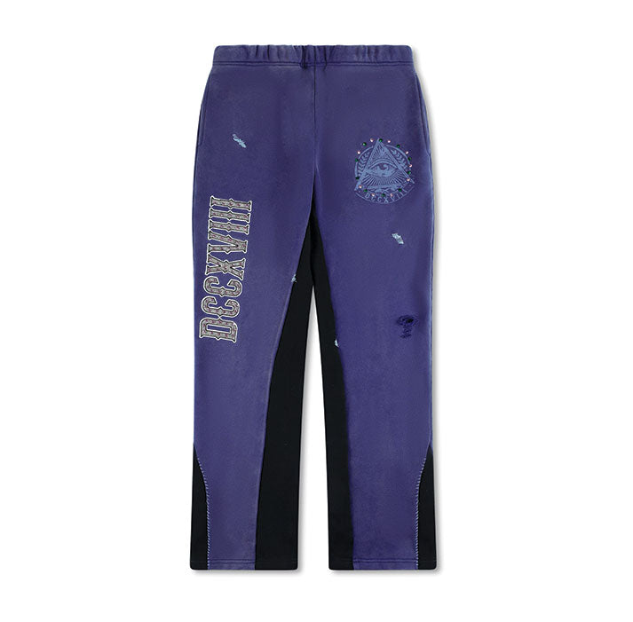 718 DCCXVIII "ALL SEEING NY" Indigo Studded Sweatsuit